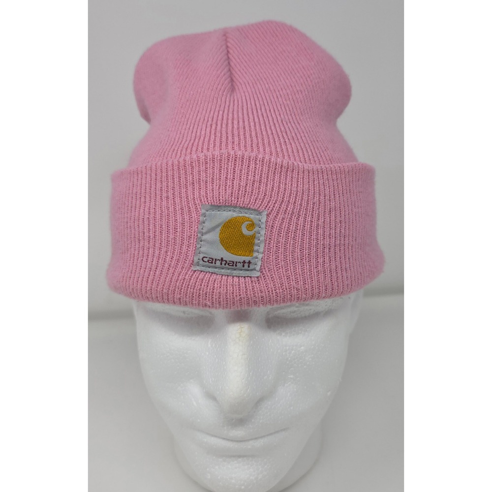 Carhartt Youth Pink Acrylic Ribbed Knit‎ Watch Hat Beanie CB8905 P182 One Size